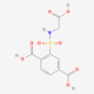 2-[(Carboxymethyl)sulfamoyl]benzene-1,4-dicarboxylic acid