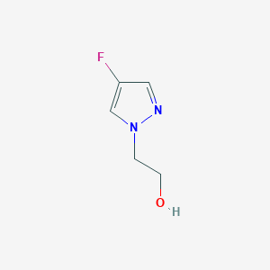 molecular formula C5H7FN2O B2800304 2-(4-fluoro-1H-pyrazol-1-yl)ethanol CAS No. 1207961-59-8