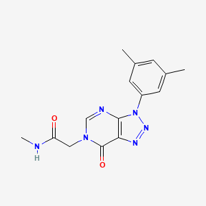 molecular formula C15H16N6O2 B2800305 2-[3-(3,5-dimethylphenyl)-7-oxotriazolo[4,5-d]pyrimidin-6-yl]-N-methylacetamide CAS No. 888422-63-7
