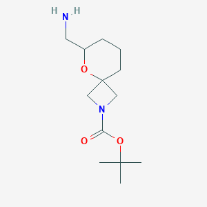 molecular formula C13H24N2O3 B2800316 tert-Butyl 6-(aminomethyl)-5-oxa-2-azaspiro[3.5]nonane-2-carboxylate CAS No. 1251009-52-5