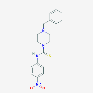 4-benzyl-N-(4-nitrophenyl)piperazine-1-carbothioamide