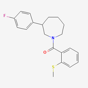 molecular formula C20H22FNOS B2800331 (3-(4-氟苯基)氮杂辛-1-基)(2-(甲硫基)苯基)甲酮 CAS No. 1797545-94-8