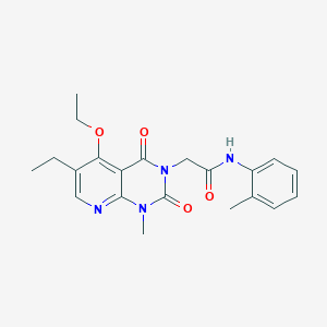 2-(5-ethoxy-6-ethyl-1-methyl-2,4-dioxo-1,2-dihydropyrido[2,3-d]pyrimidin-3(4H)-yl)-N-(o-tolyl)acetamide