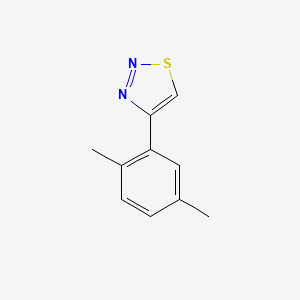 molecular formula C10H10N2S B2800341 4-(2,5-Dimethylphenyl)thiadiazole CAS No. 2379977-32-7