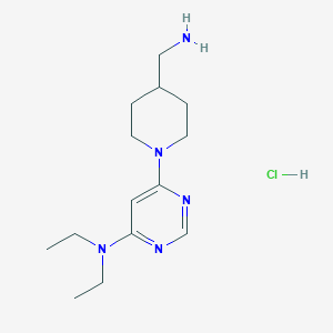 6-(4-(Aminomethyl)piperidin-1-yl)-N,N-diethylpyrimidin-4-amine hydrochloride