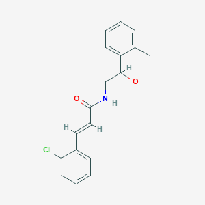 (E)-3-(2-chlorophenyl)-N-(2-methoxy-2-(o-tolyl)ethyl)acrylamide