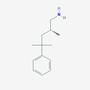 (2R)-2,4-Dimethyl-4-phenylpentan-1-amine