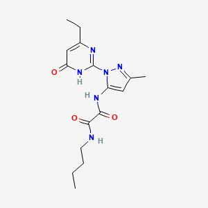 N1-butyl-N2-(1-(4-ethyl-6-oxo-1,6-dihydropyrimidin-2-yl)-3-methyl-1H-pyrazol-5-yl)oxalamide