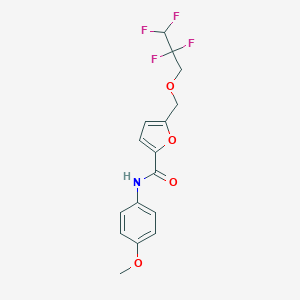 N-(4-methoxyphenyl)-5-[(2,2,3,3-tetrafluoropropoxy)methyl]-2-furamide