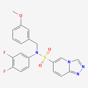 N-(3,4-difluorophenyl)-N-(3-methoxybenzyl)[1,2,4]triazolo[4,3-a]pyridine-6-sulfonamide