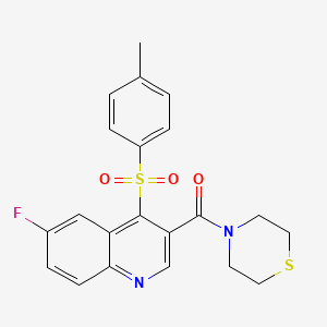 (6-Fluoro-4-tosylquinolin-3-yl)(thiomorpholino)methanone