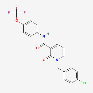 1-[(4-chlorophenyl)methyl]-2-oxo-N-[4-(trifluoromethoxy)phenyl]pyridine-3-carboxamide