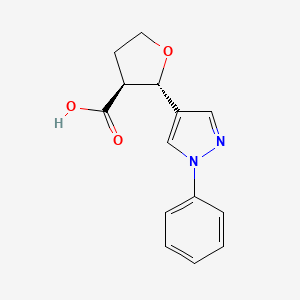 (2S,3S)-2-(1-phenyl-1H-pyrazol-4-yl)oxolane-3-carboxylic acid