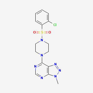 7-(4-((2-chlorophenyl)sulfonyl)piperazin-1-yl)-3-methyl-3H-[1,2,3]triazolo[4,5-d]pyrimidine