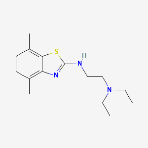 molecular formula C15H23N3S B2800409 N1-(4,7-dimethylbenzo[d]thiazol-2-yl)-N2,N2-diethylethane-1,2-diamine CAS No. 1251687-28-1