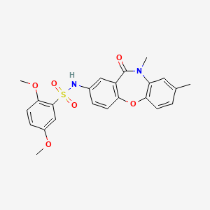 N-(8,10-dimethyl-11-oxo-10,11-dihydrodibenzo[b,f][1,4]oxazepin-2-yl)-2,5-dimethoxybenzenesulfonamide