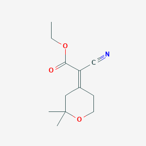 (Z)-ethyl 2-cyano-2-(2,2-dimethyldihydro-2H-pyran-4(3H)-ylidene)acetate