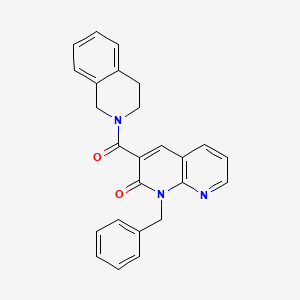 1-benzyl-3-(3,4-dihydroisoquinolin-2(1H)-ylcarbonyl)-1,8-naphthyridin-2(1H)-one