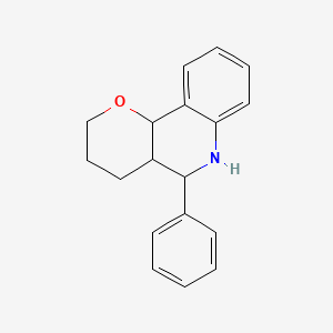 5-Phenyl-3,4,4a,5,6,10b-hexahydro-2H-pyrano[3,2-c]quinoline