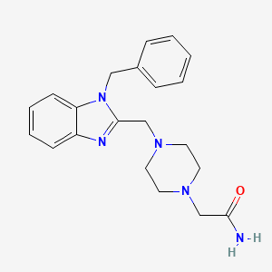 2-(4-((1-benzyl-1H-benzo[d]imidazol-2-yl)methyl)piperazin-1-yl)acetamide