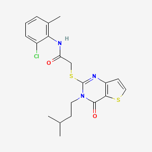 N-(2-chloro-6-methylphenyl)-2-{[3-(3-methylbutyl)-4-oxo-3,4-dihydrothieno[3,2-d]pyrimidin-2-yl]sulfanyl}acetamide