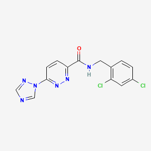 N-(2,4-dichlorobenzyl)-6-(1H-1,2,4-triazol-1-yl)pyridazine-3-carboxamide