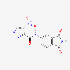 N-(1,3-dioxoisoindol-5-yl)-1-methyl-4-nitropyrazole-3-carboxamide