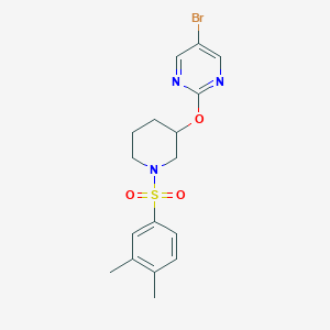 5-Bromo-2-((1-((3,4-dimethylphenyl)sulfonyl)piperidin-3-yl)oxy)pyrimidine