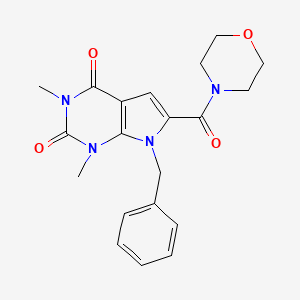 7-benzyl-1,3-dimethyl-6-(morpholin-4-ylcarbonyl)-1H-pyrrolo[2,3-d]pyrimidine-2,4(3H,7H)-dione
