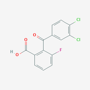 2-(3,4-Dichlorobenzoyl)-3-fluorobenzoic acid