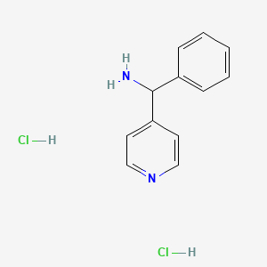 molecular formula C12H14Cl2N2 B2800512 Phenyl(Pyridin-4-Yl)Methanamine Dihydrochloride CAS No. 423761-55-1; 58088-57-6