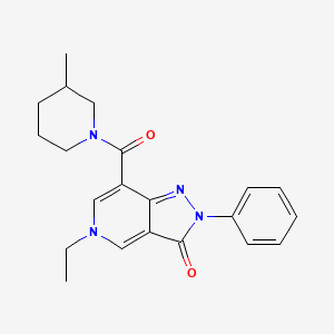 5-ethyl-7-(3-methylpiperidine-1-carbonyl)-2-phenyl-2H-pyrazolo[4,3-c]pyridin-3(5H)-one
