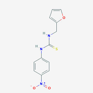 molecular formula C12H11N3O3S B280052 1-(Furan-2-ylmethyl)-3-(4-nitrophenyl)thiourea 