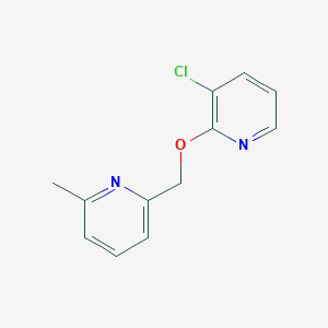 molecular formula C12H11ClN2O B2800523 2-{[(3-Chloropyridin-2-yl)oxy]methyl}-6-methylpyridine CAS No. 2198644-46-9