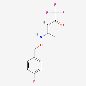 (E)-1,1,1-trifluoro-4-[(4-fluorophenyl)methoxyamino]pent-3-en-2-one