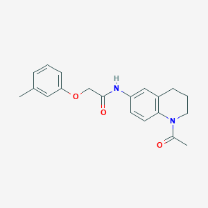 molecular formula C20H22N2O3 B2800532 N-(1-acetyl-1,2,3,4-tetrahydroquinolin-6-yl)-2-(m-tolyloxy)acetamide CAS No. 941960-31-2
