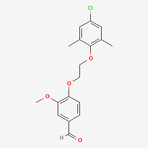 4-[2-(4-Chloro-2,6-dimethylphenoxy)ethoxy]-3-methoxybenzaldehyde