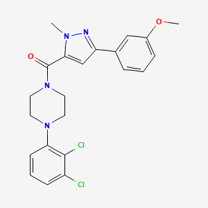 (4-(2,3-dichlorophenyl)piperazin-1-yl)(3-(3-methoxyphenyl)-1-methyl-1H-pyrazol-5-yl)methanone