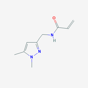 N-[(1,5-Dimethylpyrazol-3-yl)methyl]prop-2-enamide