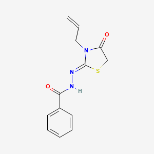 (Z)-N'-(3-allyl-4-oxothiazolidin-2-ylidene)benzohydrazide