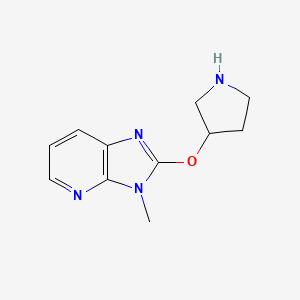 3-({3-methyl-3H-imidazo[4,5-b]pyridin-2-yl}oxy)pyrrolidine