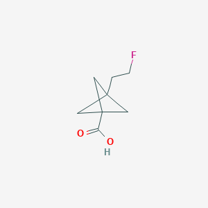 3-(2-Fluoroethyl)bicyclo[1.1.1]pentane-1-carboxylic acid