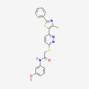 N-(3-methoxyphenyl)-2-((6-(4-methyl-2-phenylthiazol-5-yl)pyridazin-3-yl)thio)acetamide