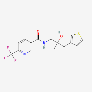 N-{2-hydroxy-2-[(thiophen-3-yl)methyl]propyl}-6-(trifluoromethyl)pyridine-3-carboxamide