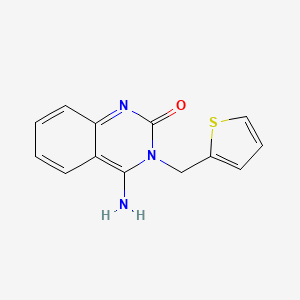 4-Imino-3-[(thiophen-2-yl)methyl]-1,2,3,4-tetrahydroquinazolin-2-one