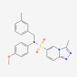 N-(4-methoxyphenyl)-3-methyl-N-(3-methylbenzyl)[1,2,4]triazolo[4,3-a]pyridine-6-sulfonamide