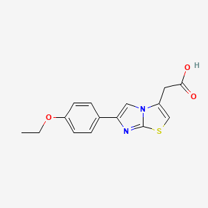 2-[6-(4-Ethoxyphenyl)imidazo[2,1-b][1,3]thiazol-3-yl]acetic acid