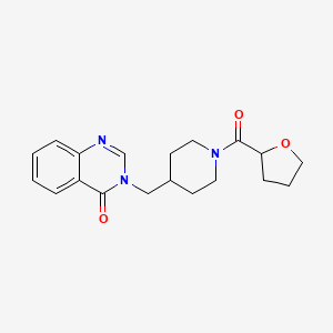 3-[[1-(Oxolane-2-carbonyl)piperidin-4-yl]methyl]quinazolin-4-one