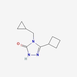 molecular formula C10H15N3O B2800635 3-环丁基-4-(环丙基甲基)-4,5-二氢-1H-1,2,4-三唑-5-酮 CAS No. 2197827-98-6