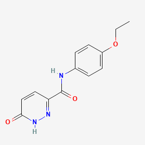 molecular formula C13H13N3O3 B2800640 N-(4-乙氧基苯基)-6-氧代-1H-吡啶-3-甲酰胺 CAS No. 845667-63-2